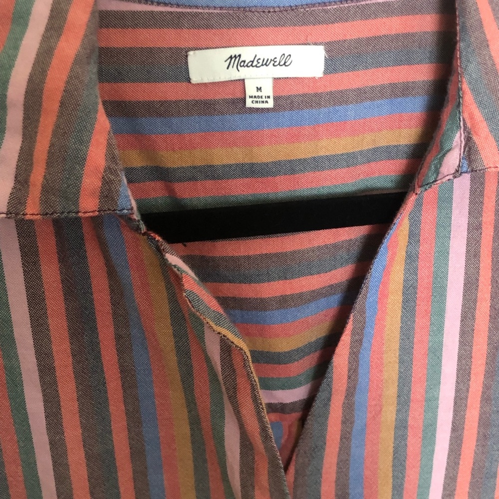 Madewell shortsleeved striped shirt